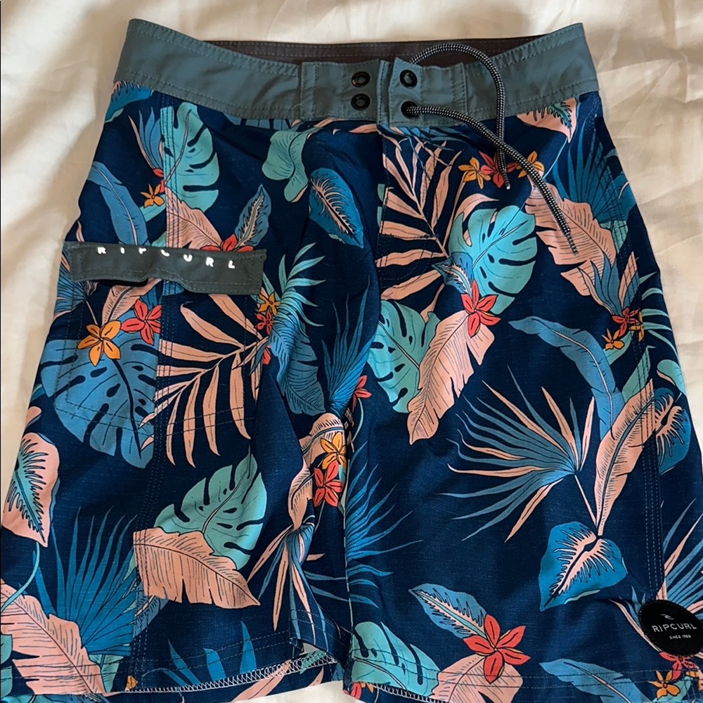Rip Curl Boys Blue Floral Swim Shorts